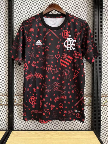 Fans Version 2023-2024 Flamengo Colorful Soccer Training Jersey