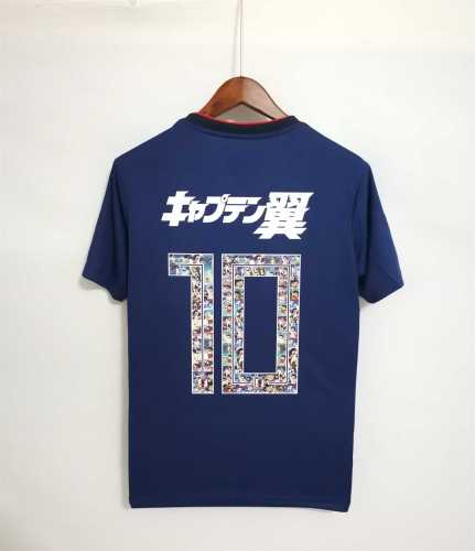 with Cartoon Number Retro Jersey Japan 2018 World Cup #10 with his Japanese Name Home Soccer Jersey