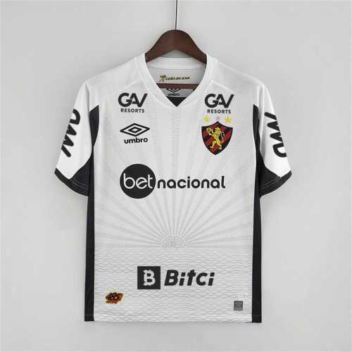 with All Sponog Logos Fans Version 2022-2023 Sport Club do Recife Away White Soccer Jersey