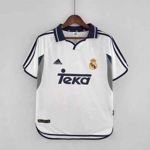 Retro Jersey 2000-2001 Real Madrid Home Soccer Jersey Vintage Football Shirt