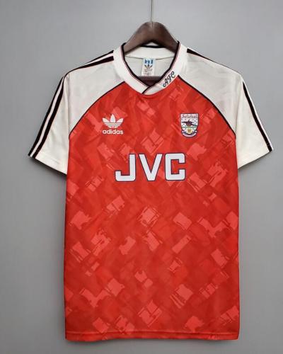Retro Jersey 1990-1992  Arsenal Home Red Soccer Jersey