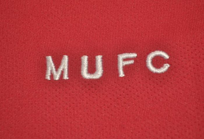 with UCL Patch Long Sleeve Retro Jersey 2006-2007 Manchester United Home Soccer Jersey