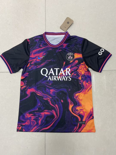 Fans Version 2023-2024 PSG Colorful Soccer Training Jersey