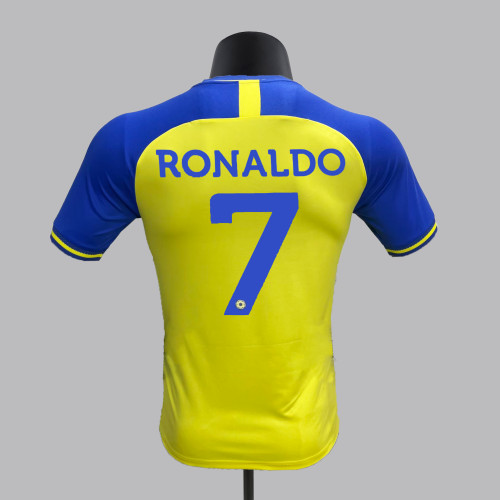 Player Version 2022-2023 Al-Nassr FC Ronaldo 7 Home Soccer Jersey