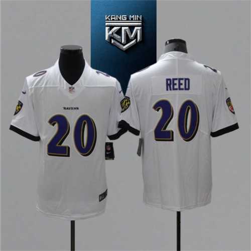 2021 Ravens 20 REED WHITE NFL Jersey S-XXL BLUE Font