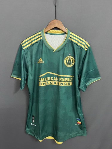 Fans Version 2023-2024 Atlanta United 3rd Away Green Soccer Jersey