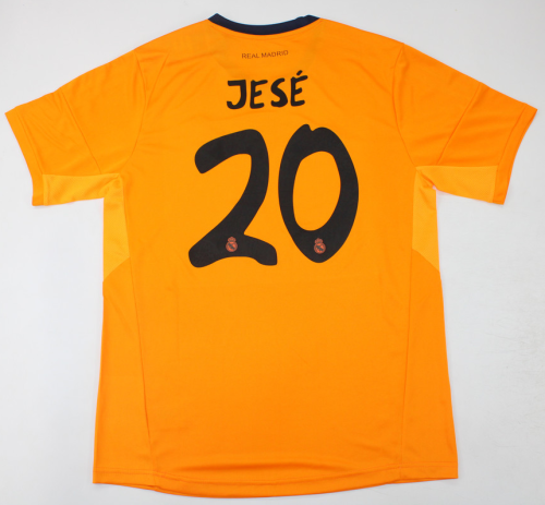 Retro Jersey 2013-2014 Real Madrid JESE 20 3rd Away Yellow Vintage Soccer Jersey