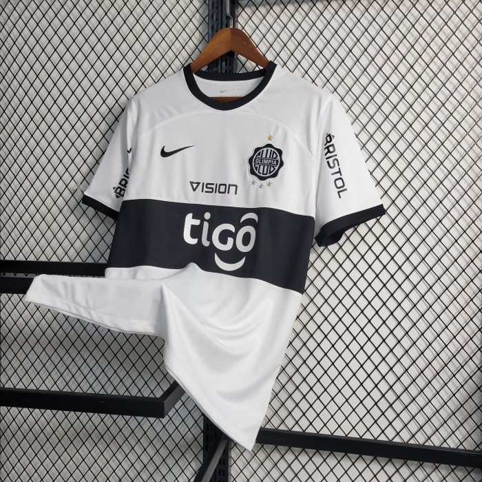 2023-2024 Fans Version Club Olimpia Home Soccer Jersey