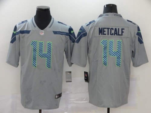 Seattle Seahawks 14 D.K. Metcalf Grey Vapor Untouchable Limited Jersey