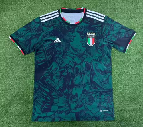 Fans Version 2023-2024 Italy Special Blue Soccer Jersey