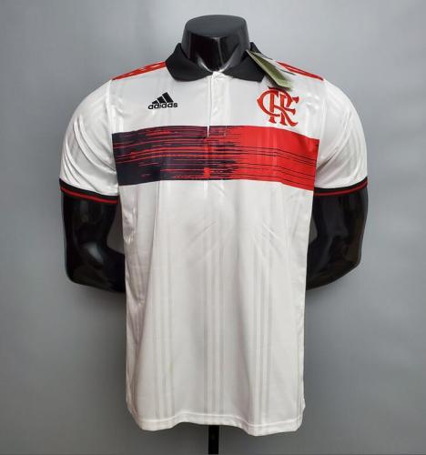 Flamengo Polo White Soccer Jersey