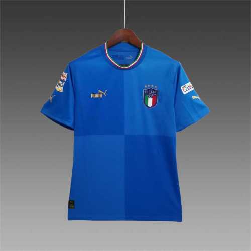 with Patch Fans Version Italy 2022 World Cup Home Soccer Jersey