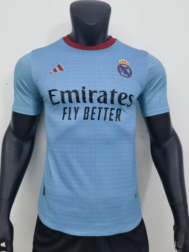 Player Version 2023-2024 Real Madrid Blue Soccer Jersey