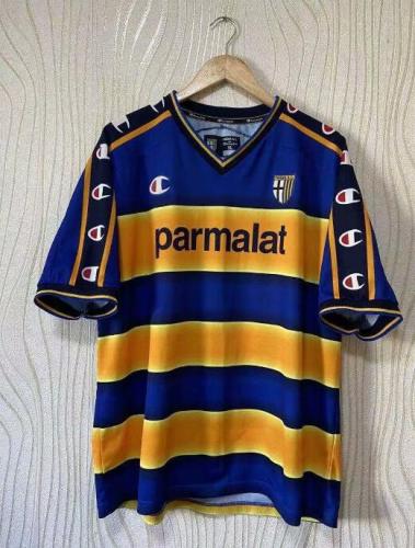 Retro Jersey  2002-2003 Parma Home Blue/Yellow Soccer Jersey