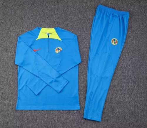2023-2024 Club America Blue Soccer Training Sweater and Pants