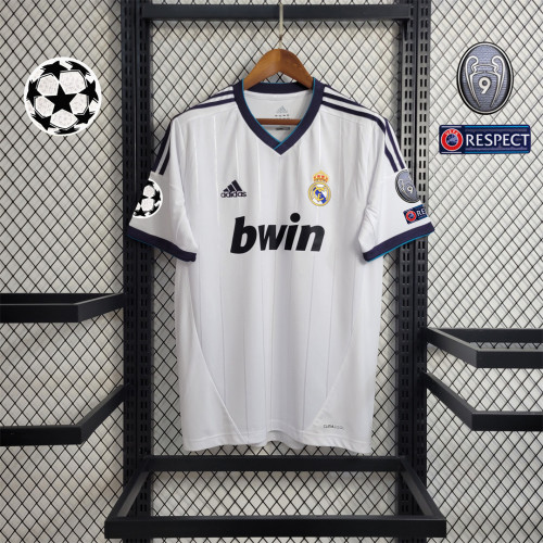 with UCL Patch Retro Jersey 2012-2013 Real Madrid Home Soccer Jersey