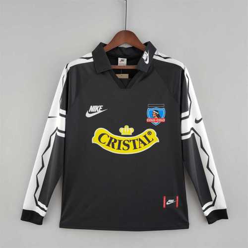 Retro Jersey Long Sleeve 1995 Colo-colo Away Black Soccer Jersey