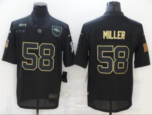 Broncos 58 Von Miller Black 2020 Salute To Service Limited Jersey