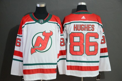 New Jersey Devils NHL #86 HUGHES White Hockey Jersey