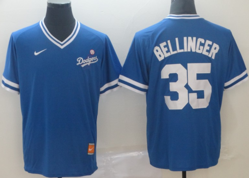 2019 Los Angeles Dodgers # 35 BELLINGER Blue MLB Jersey
