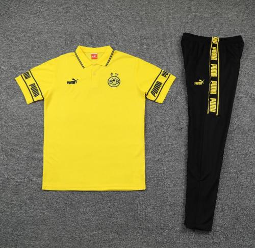 Dortmund Yellow Polo Soccer Jersey and Long Pants