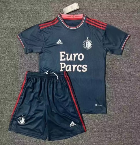 Adult Uniform 2022-2023 Feyenoord Rotterdam 3rd Away Soccer Jersey Shorts
