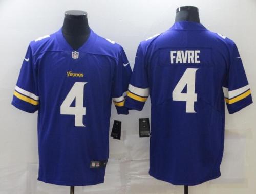 Minnesota Vikings 4 FAVRE Purple NFL Jersey