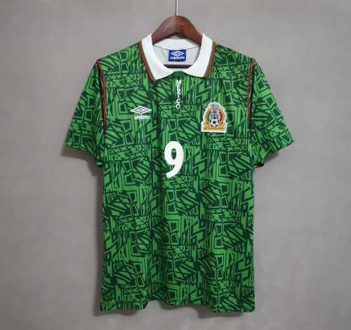 Retro Jersey 1994 Mexico SANCHEZ 9 Home Soccer Jersey