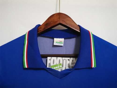 Retro Jersey 1990 Italy Home Soccer Jersey Vintage Football Shirt