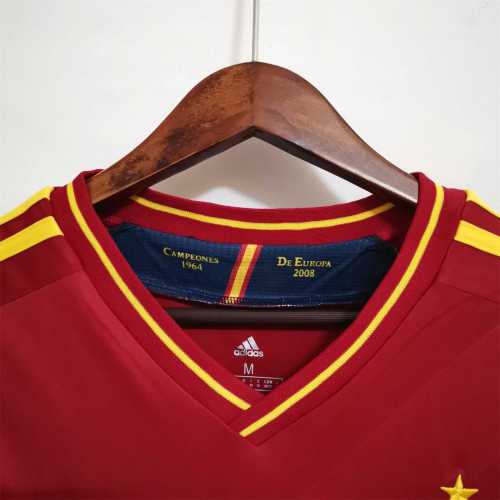 Retro Jersey 2012 Spain Home Soccer Jersey Vintage Camiseta de España Football Shirt