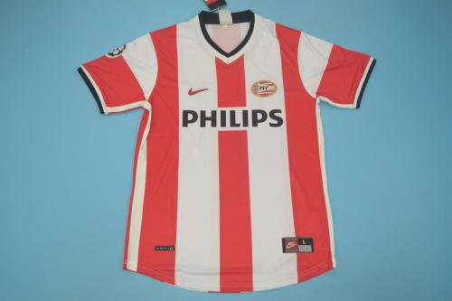 with UCL Patch Retro Jersey 1998-1999 PSV Eindhoven V. NISTELROOY 8 Home Soccer Jersey