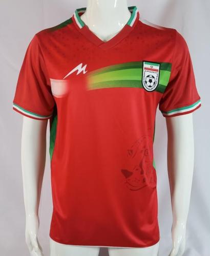 Fans Version 2022 Iran Away Red Soccer Jersey