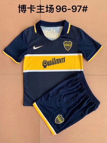 Retro Jersey 1996-1997 Boca Juniors Home Soccer Jersey Shorts