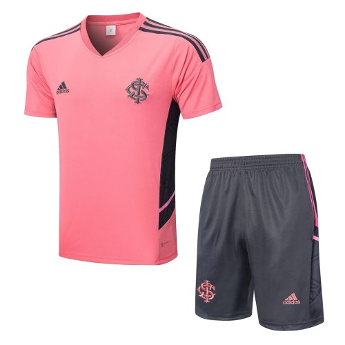 Adult Uniform 2022-2023 Sport Club Internacional Pink Soccer Jersey Shorts