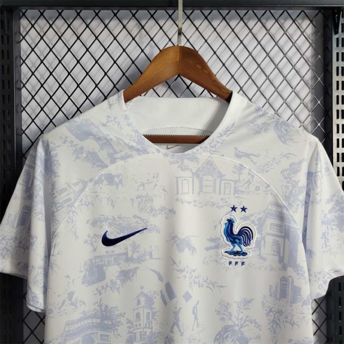 Fans Version 2022 World Cup France Away White Soccer Jersey