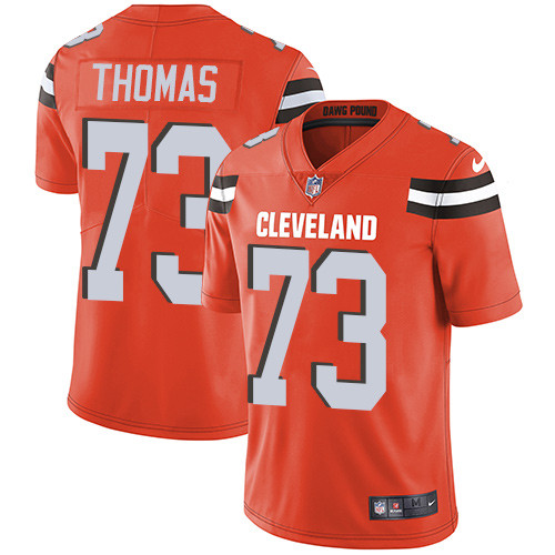 Cleveland Browns #73 THOMAS Orange NFL Legend Jersey