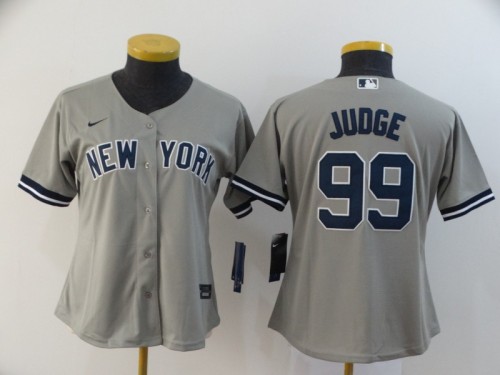 Women New York Yankees 99 JUDGE Grey 2020 Cool Base Jersey