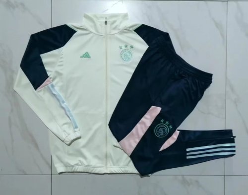 2023-2024 Ajax Yellow Soccer Training Jacket and Pants
