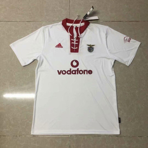 Retro Jersey 2003-2004 Benfica Away White Soccer Jersey