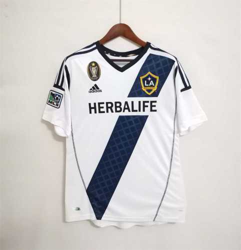 with MLS Cup Champion Patch Retro Jersey 2012-2013 Los Angeles Galaxy Home Soccer Jersey