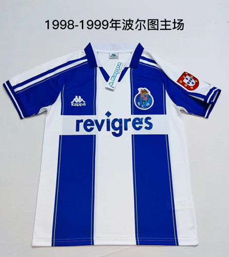 Retro Shirt 1998-1999 Porto Vintage Home Soccer Jersey