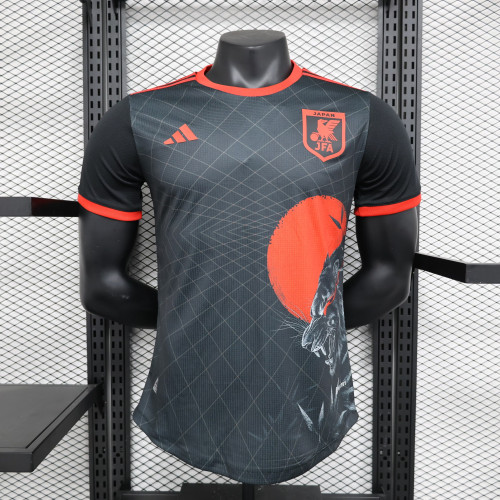 Player Version 2023-2024 Japan Black/Orange Soccer Jersey