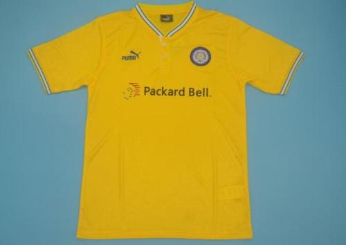Retro Jersey Leeds United 1996-1999 Away Yellow Soccer Jersey