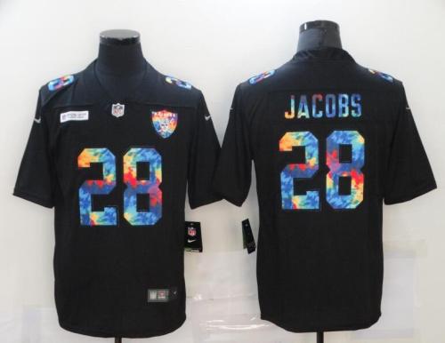 Oakland Raiders 28 JACOBS Black Vapor Untouchable Fashion Limited Jersey