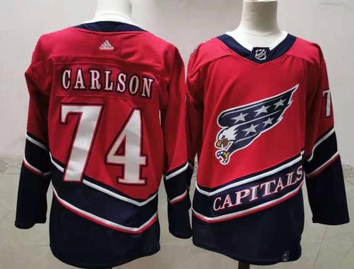 2020 Retro Jersey Washington Capitals 74 CARLSON Red NHL Jersey