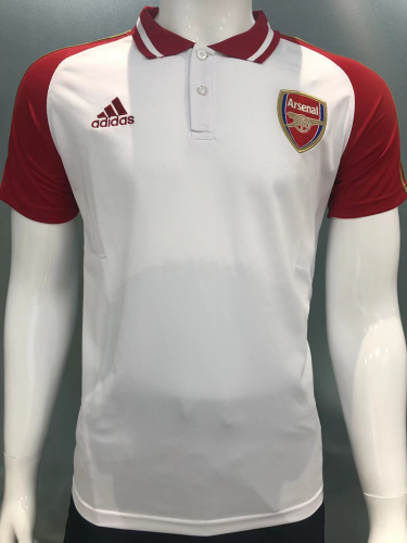 2022-2023 Arsenal White/Red Soccer Polo