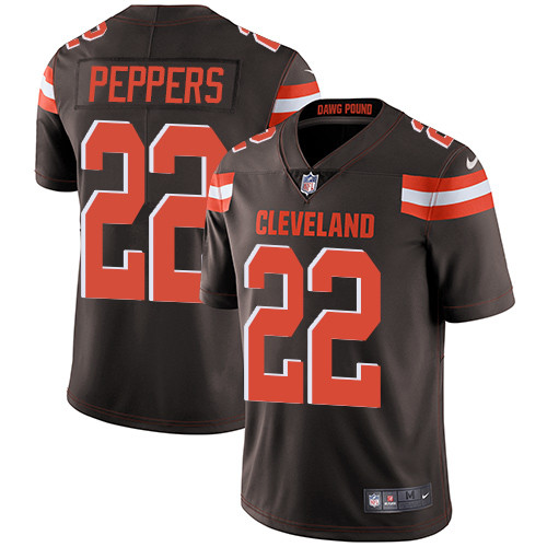 Cleveland Browns #22 PEPPERS Brown NFL Jersey
