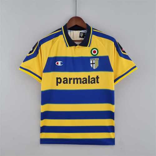 Retro Jersey 1999-2000 Parma Home Soccer Jersey Vintage Football Shirt