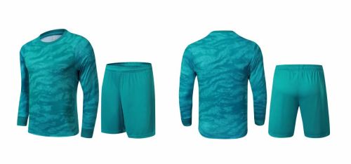 LK-S070119 Plate Suit  Blue Long Sleeves Jersey and Jersey  Short