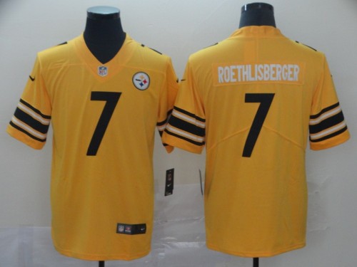 Pittsburgh Steelers 7 Ben Roethlisberger Gold Inverted Legend Limited Jersey